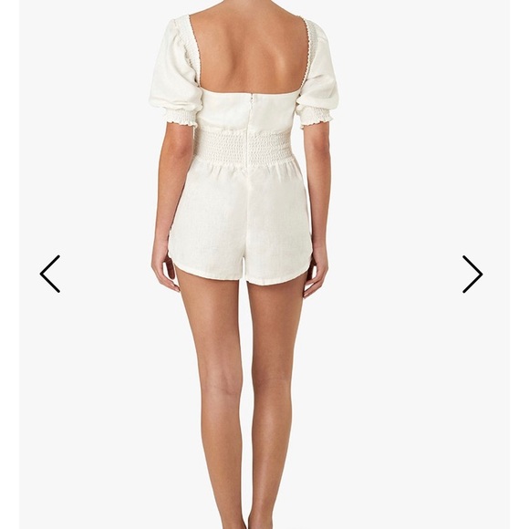 Weworewhat smocked linen romper - Picture 4 of 5